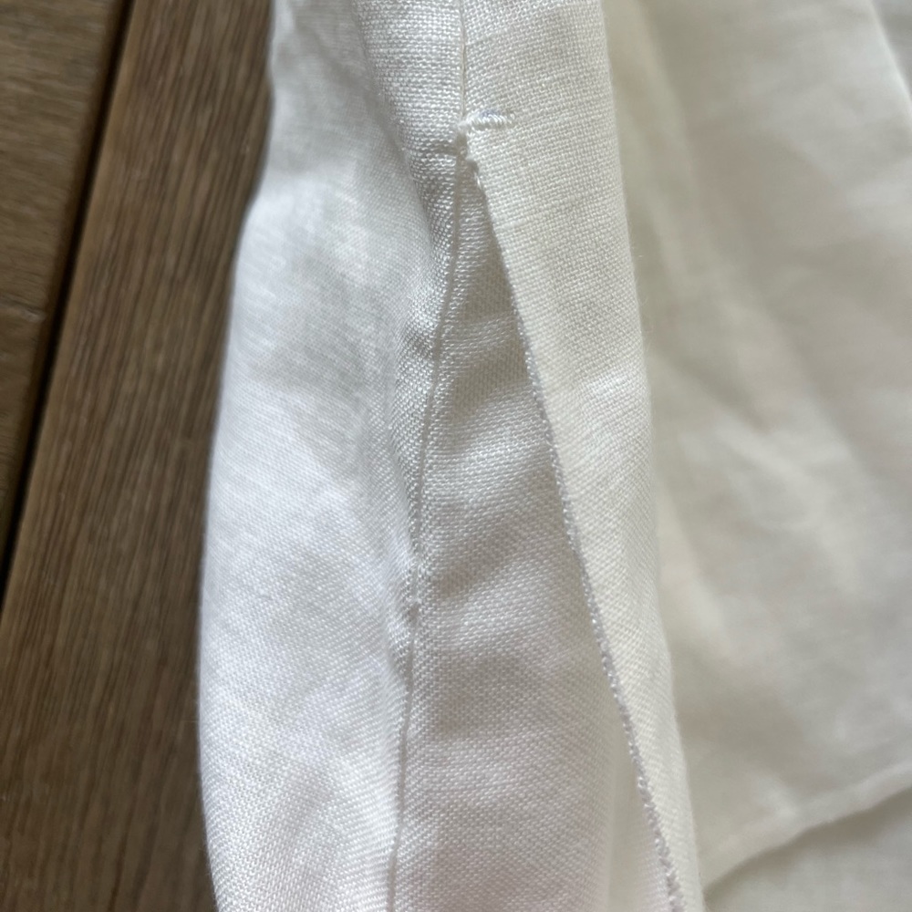 NEW NWT Theory Clairene Double- Faced White Linen Jacket size S - Picture 5 of 7